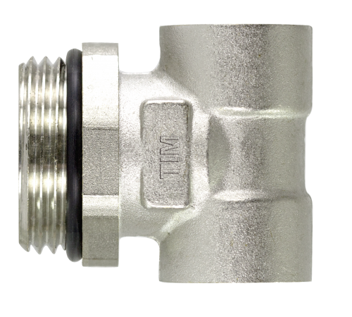 Тройник кол-ый для воздухоотв. и дренаж. крана  наконечник 1/2F x 1M x 1/2F M320-422 Тим (10/шт)