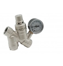 Редуктор давления с фильтром и манометром 1/2 (40/1) TIM