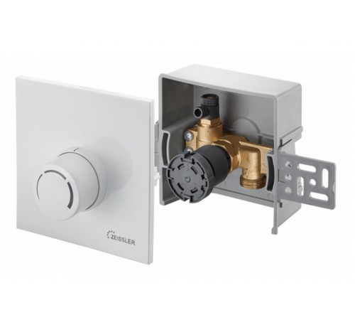 Регулировач. монтажный короб Unibox RTL регул. темп-ры обрат.потока с  вент и термост. 3/4 (8/шт)