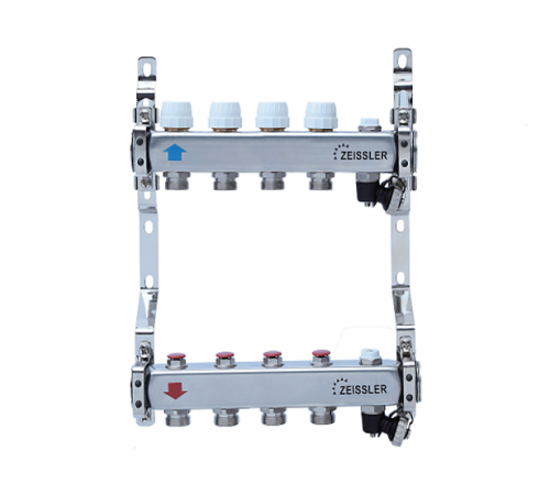 Коллекторный / блок без расход, 7х нереж/стали  1*х3/4 (2/1) ZEISSLER