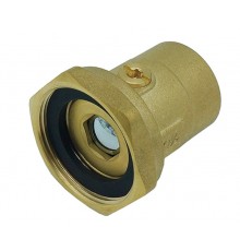 Соединение ВР/ВР с накид.  гайкой со встроенным шар. краном 11/2*1 Тим (40/1)