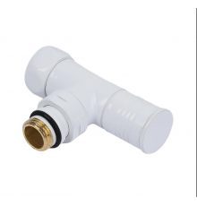 Кран для п/с угл. "О"  3/4г х 1/2 шТим( белый ) (20/1)