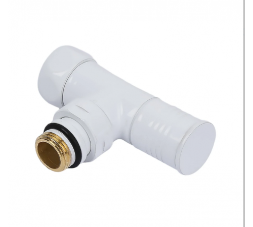 Кран для п/с угл. "О"  3/4г х 1/2 шТим( белый ) (20/1) по доступной цене.