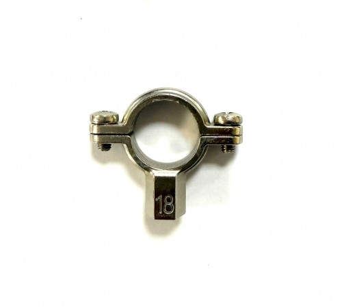 Хомут для фиксации нержавеющей трубы 18 мм (50/10) Лик-Лик