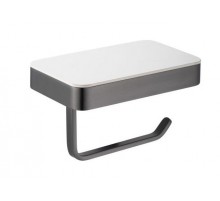 Бумагодержатель с полкой со стеклом  ( (оруж. сталь ) 9517 Gun (20шт)