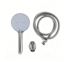 Набор для душа хром  (шланг+лейка 3 режима+держатель) Solone SHS-8004 (50/1)
