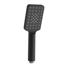 Лейка для душа 3 режима кнопач. квадрат. черный  Kern (40 шт)