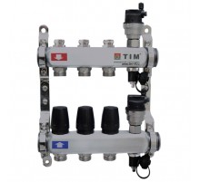 Коллек. группа без расх. и кранов  8 х. Нерж квадрат. ТИМ  (2/шт)