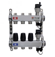 Коллек. группа без расх. и кранов  8 х. Нерж квадрат. ТИМ  (2/шт)