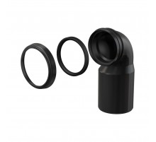 Колено стока УГЛОВОЙ,коммплект DN90/110 M906 Alcaplast (20/шт)