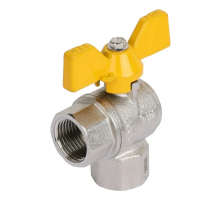 Кран шар. для Газа угловой 1/2 г/г  TIM (72/18)