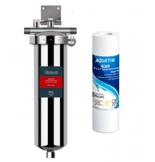 Фильтр магистральный Zeissler 10SL -3/4 из нерж. стали  с  ппр  картриджем  Zeissler  (8/1)