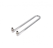 Угольник радиатор с хром латунной трубкой, сдвоенный 16 (2,2) х 15 мм, 30  Тим (40/5)