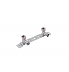 Планка монтажная с пресс-водорозетками: никель.  16*1/2" г ТИМ (50\1)