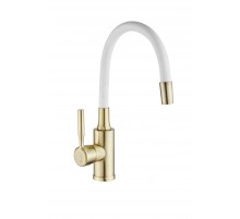 Смеситель для кухни  с гиб. гусаком  бронза  20225 BR  WASSER  NOVA