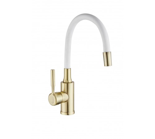Смеситель для кухни  с гиб. гусаком  бронза  20225 BR  WASSER  NOVA
