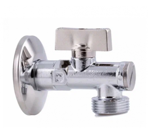 Кран  BgT угл ХРОМ.  1/2  -3/8  (871) (80/20)