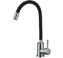 Смеситель для кухни нерж. с черным изливом EZA4 -F090K G lauf