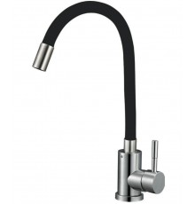 Смеситель для кухни нерж. с черным изливом EZA4 -F090K G lauf