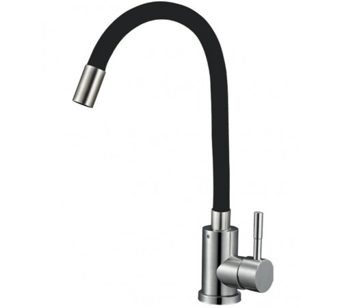Смеситель для кухни нерж. с черным изливом EZA4 -F090K G lauf