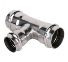 Трехраструбный пресс-тройник из нерж.стали 35*22*35mm(20/5) Zeissler