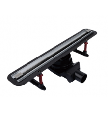 Линейный трап ультратонкая с задней вставкой шелевой  400*70  Evolux (4/1) сухой+мокрый затвор