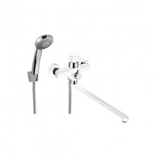 Смеситель для ванны однорук. ZOK7-A036PW Хром-белый