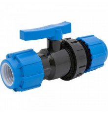 Кран шар.разъемный 63  ПНД  Политэк (15/1)