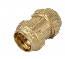 Муфта 25*25  пнд ( ЛАТУНЬ ) (45/5) Zeissler