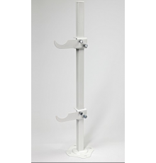 Крепление НАПОЛЬНОЕ для алюм. и бим. рад, 20*20 стойка 670мм прямоуг. осн (10/)