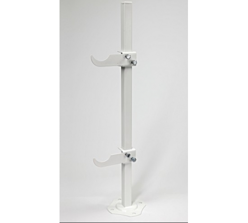 Крепление НАПОЛЬНОЕ для алюм. и бим. рад, 20*20 стойка 670мм прямоуг. осн (10/)