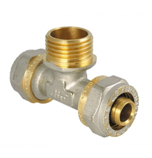 Тройник 16 х 1/2 х 16 ц-штуцер-ц JIF (130/шт)