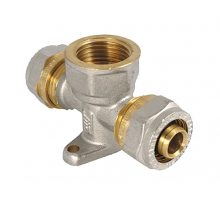 Тройник 16 х 3/4 х 16 ц-гайка-ц JIF (100/шт)