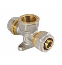 Тройник 16 х 3/4 х 16 ц-гайка-ц JIF (100/шт)