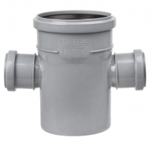 Крестовина  кан. одноплоск.    ПВХ 110х110х50х50   90 гр. Политэк(45/)