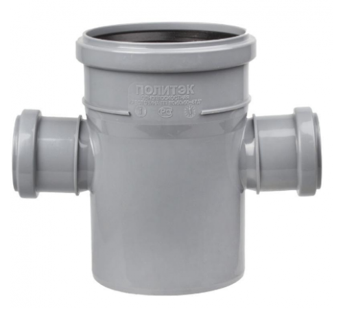 Крестовина  кан. одноплоск.    ПВХ 110х110х50х50   90 гр. Политэк(45/)