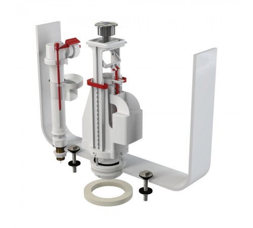 Арматура Алкапласт 1/2 нижний металл  с 2 -ым сливом SA08АSK (16/шт)
