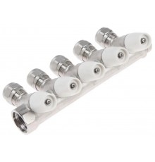 Коллектор с кран-буксами 45 гр 3/4" г/ш х 16 - 6 вых TIM (20/5)