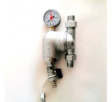 Фильтр с поворотным соединением, с манометром, присоединение - американки 3/4 Zeissler (12/1)