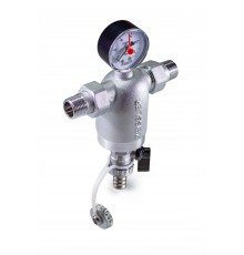 Фильтр с манометром, присоединение - американки  1/2 Zeissler (12/1)