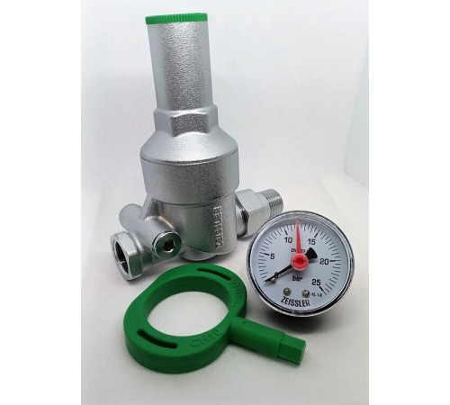 Редуктор давления  в системе водоснаб. (с ман.), прис.амер. 1/2  ZEISSLER (12/1)