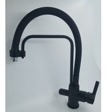 Смеситель для кухни  20294  Black mat   питевой Vedouci