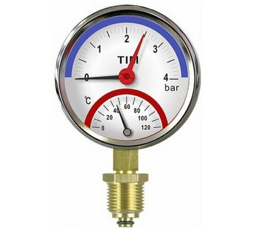 Термоманометр рад. (нижний) 10 бар Тим (60/шт)