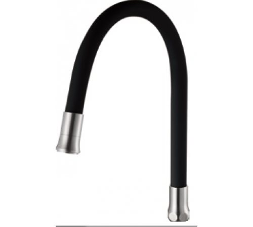 Гусак для смесителя гибкий черный   Wassernova