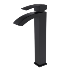 Смеситель для раковины высокий  1565 Black Kern (10шт)