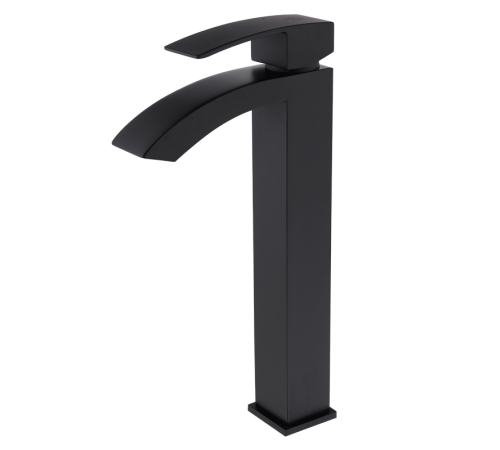 Смеситель для раковины высокий  1565 Black Kern (10шт)