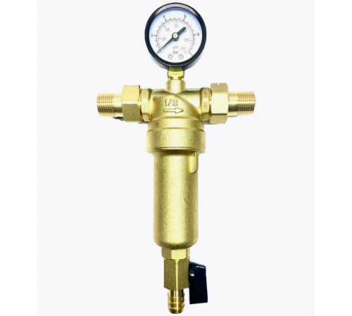 Фильтр с манометром 1/2 для   латунь SP (12шт) S101
