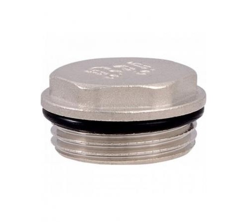 Заглушка... с упл. кольцом 3/4 ш (320/10) __никел. Тим