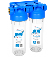 Магистральный фильтр 2-ой с прозрачным корпусом 3/4 АКВАБРАЙТ (3шт)