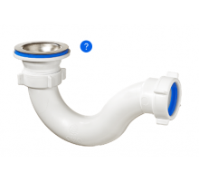 Сифон для душ. поддона круг. с метал. выпуском ОРИО А-4258 (75/шт)